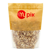 Yupik almendras laminadas frontal mostrando empaque y cantidad