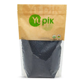 Yupik arroz negro paquete frontal mostrando etiqueta orgánica y kosher