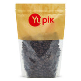 Yupik envase frontal con pecanas cubiertas en chocolate 60%, ideal para snacks