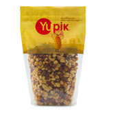 Yupik frente del paquete mostrando mezcla de nueces y beneficio de almacenamiento práctico