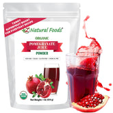 Z Natural Foods paquete frontal de polvo de granada que facilita almacenamiento