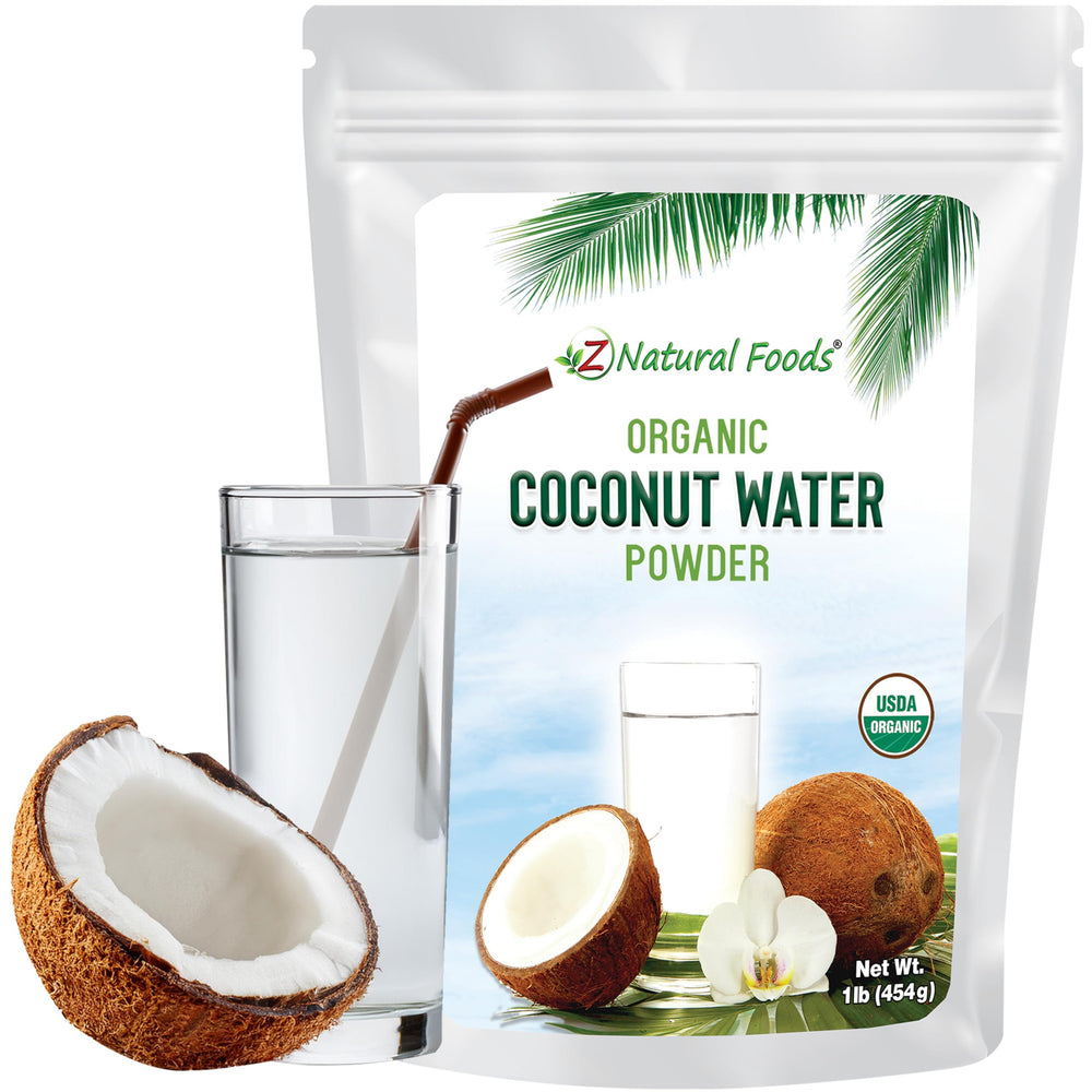 Z Natural Foods frente del paquete mostrando etiqueta orgánica y beneficios