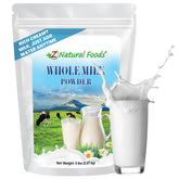 Z Natural Foods frente del paquete mostrando 5 lb y beneficio almacenamiento