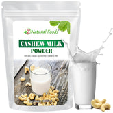 Z Natural Foods paquete frontal de leche de anacardo en polvo, sin azúcar y práctico