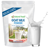 Z Natural Foods empaque frontal mostrando leche de cabra en polvo con claridad
