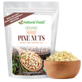 Z Natural Foods piñones frente del empaque mostrando calidad y conservación