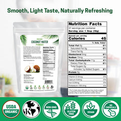 Z Natural Foods textura del polvo cercano, fácil disolución y mezcla