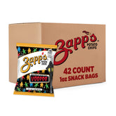 Zapp's frente del empaque mostrando bolsa individual y beneficio crujido