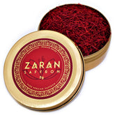 Zaran Saffron lata frontal elegante que protege y conserva el azafrán