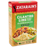 Zatarain's paquete frontal mostrando el diseño y beneficio práctico