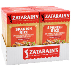 Zatarain's empaque frontal mostrando el producto y conveniencia