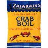Zatarain's frasco frontal con etiqueta clara y sazón auténtica