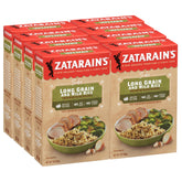Zatarain's frente del paquete mostrando la marca y beneficios rápidos