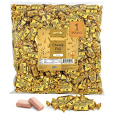Zazers presentación frontal en 1 lb con envoltorio dorado elegante