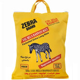 Zebra empaque frontal 10 lb mostrando la marca y peso, conveniencia de almacenamiento