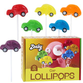Zeesy frontal del empaque mostrando 12 paletas y colores vibrantes