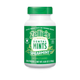 Zellie's frasco delantero con mints spearmint mostrando cantidad y frescura