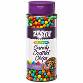 Zestix botella frontal con chispas arcoíris para decorar postres vistosos