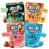 Zesty Bitez frente del paquete mostrando variedad y conveniencia
