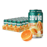 Zevia frente del pack de 24 latas mostrando la marca y ahorro