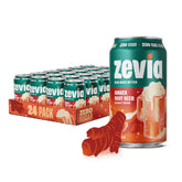Zevia lata frontal mostrando etiqueta clara y sin azúcar