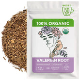 Zhivana Organics frente del empaque mostrando el té y beneficio de relajación