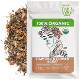 Zhivana Organics paquete frontal de Espino Blanco mostrando presentacion organica