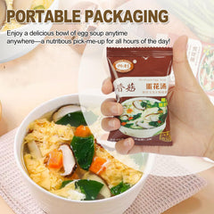 ZHONG XIANG XING LI cubo liofilizado de shiitake y huevo con conservación de sabor