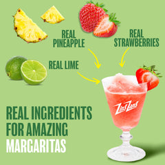 Zing Zang mezcla vertiéndose para mostrar textura y color frutal atractivo