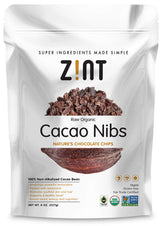 Zint empaque frontal de 8 oz mostrando sello orgánico y comercio justo