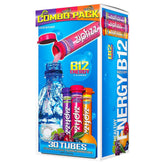 Zipfizz frente del empaque mostrando variedad y conveniencia