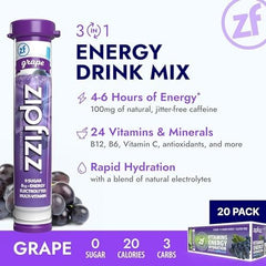 Zipfizz bebida mezclada en vaso con gas, refresca e hidrata