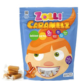 Zolli Caramelz paquete frontal mostrando diseño y beneficio sonrisa segura