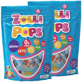 Zollipops frontal del empaque mostrando el diseño y beneficios para dientes