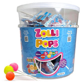 Zollipops tubo frontal mostrando el envase y beneficios para sonrisas