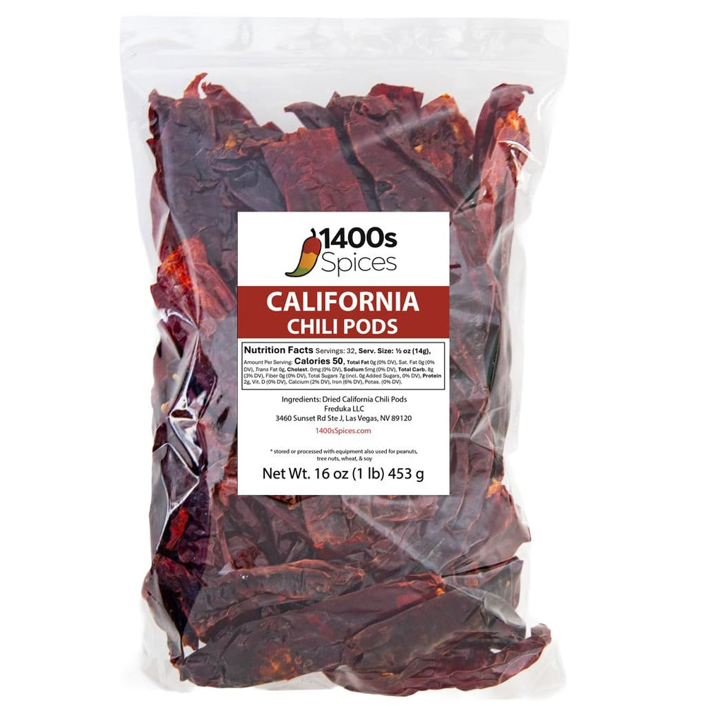 1400S SPICES paquete frontal de chiles Anaheim secos con aspecto robusto y conservación