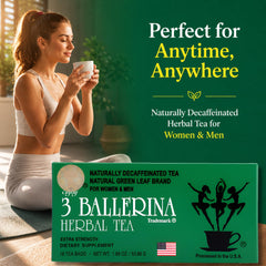 3 Ballerina infusión servida en taza que muestra color y aroma