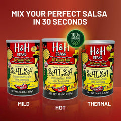 30 SECOND SALSA mezcla en polvo mostrando textura fina y fácil disolución