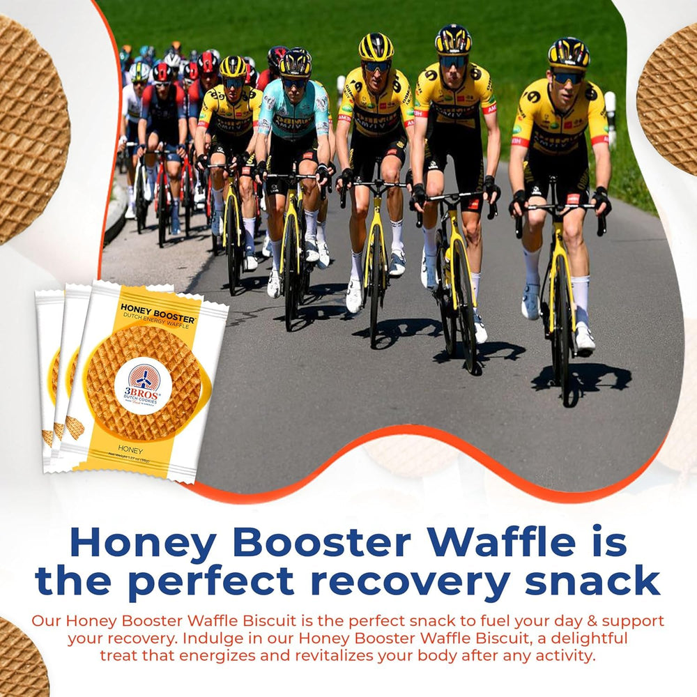 3Bros stroopwafel en mano para comparar tamaño y porción real