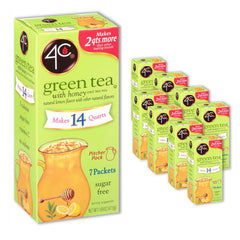 4C envase frontal té verde mostrando el pack y conveniencia