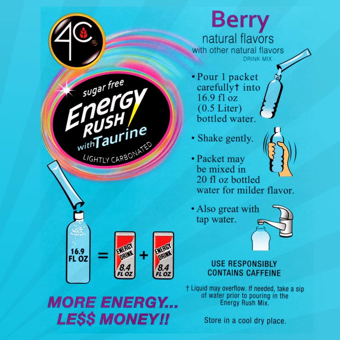 4C polvo berry en primer plano, destaca color y mezcla uniforme