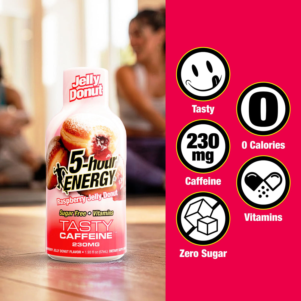 5-hour ENERGY botella abierta mostrando el diseño y facilidad de consumo