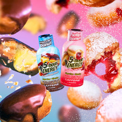 5-hour ENERGY gota y color frambuesa que sugiere sabor intenso y sin azúcar
