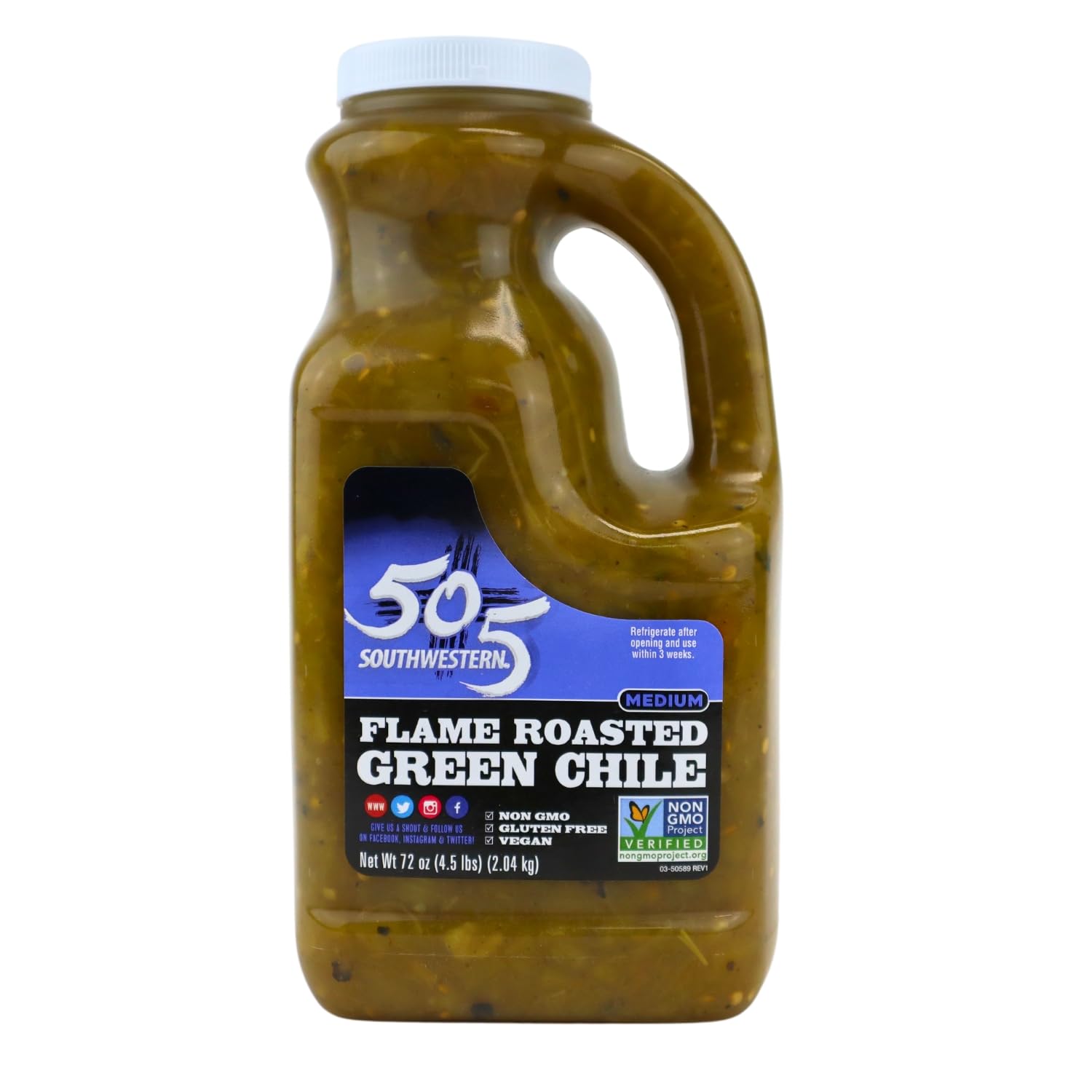 505 Southwestern frente del envase 72 oz mostrando presentación para cocina profesional