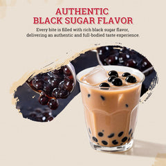 52usa perlas servidas en bubble tea, añade textura y sabor caramelizado