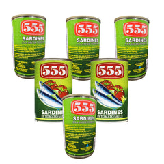 555 sardinas frontal de lata mostrando etiqueta clara y atractivo