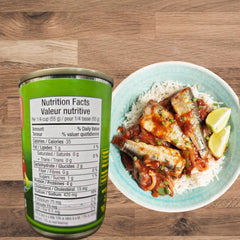 555 sardinas lata abierta detalle de textura y salsa lista para usar