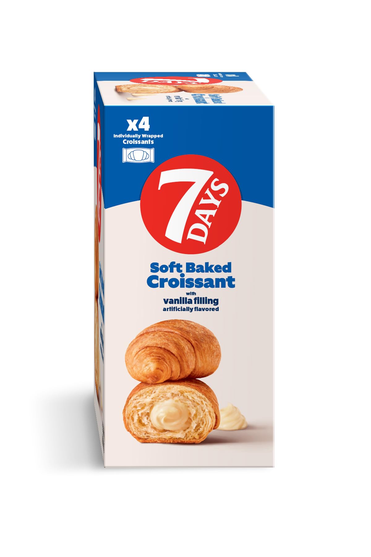 7Days croissant en mano para mostrar el tamaño portátil