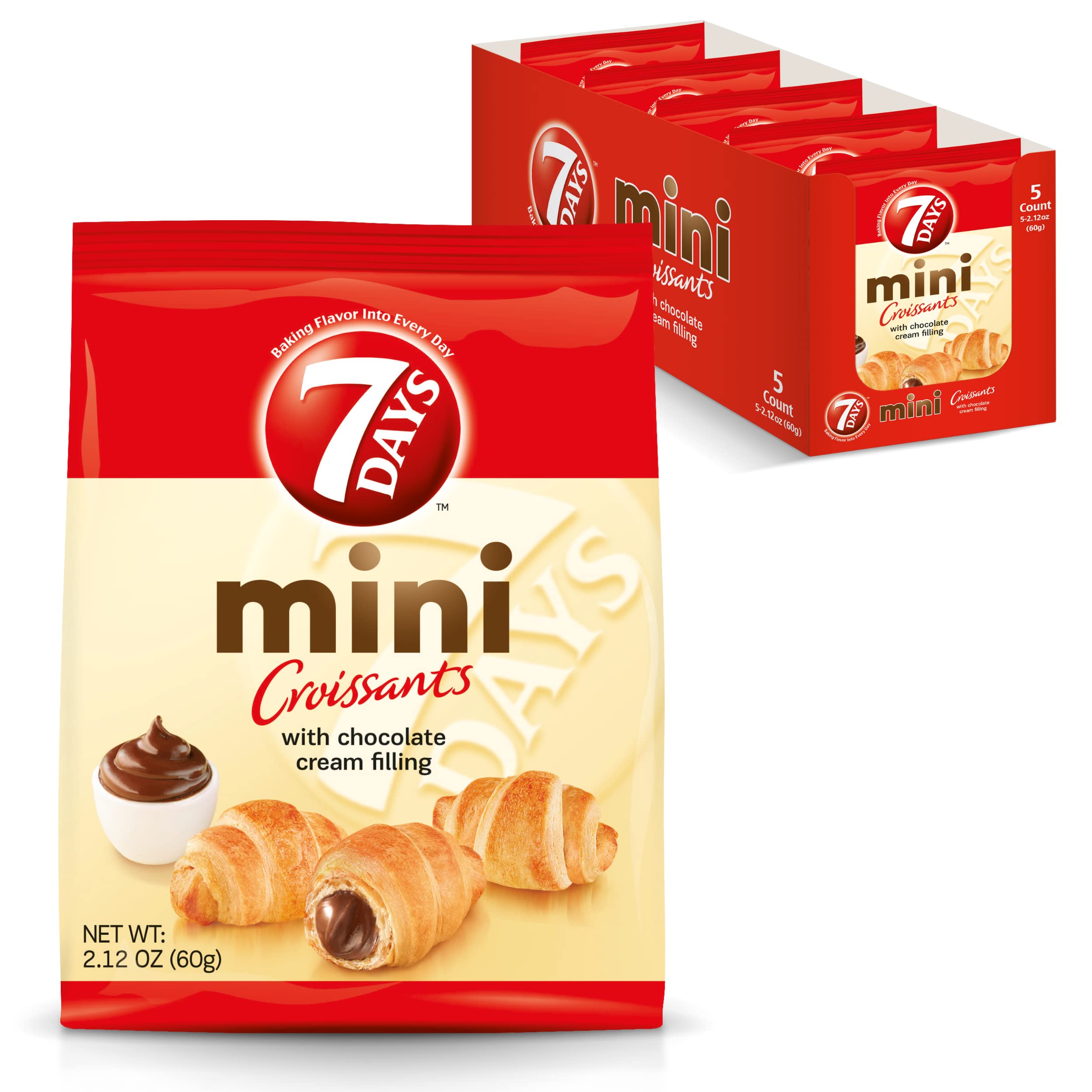 7Days empaque frontal del pack de cinco, práctico para llevar