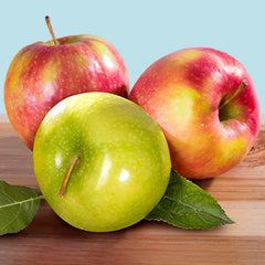 A Gift Inside primer plano de Granny Smith con piel crujiente y color vivo